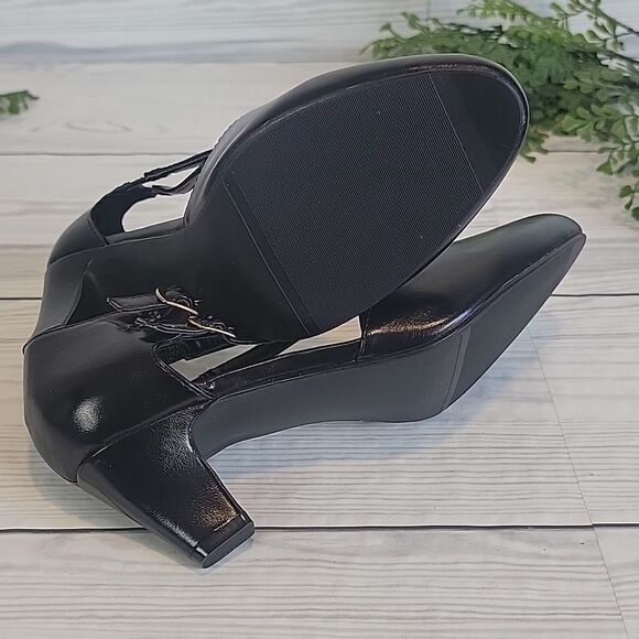 Beacon Angel Steps Willow pumps in pu patent leather black Women's Size 8W - Picture 9 of 10